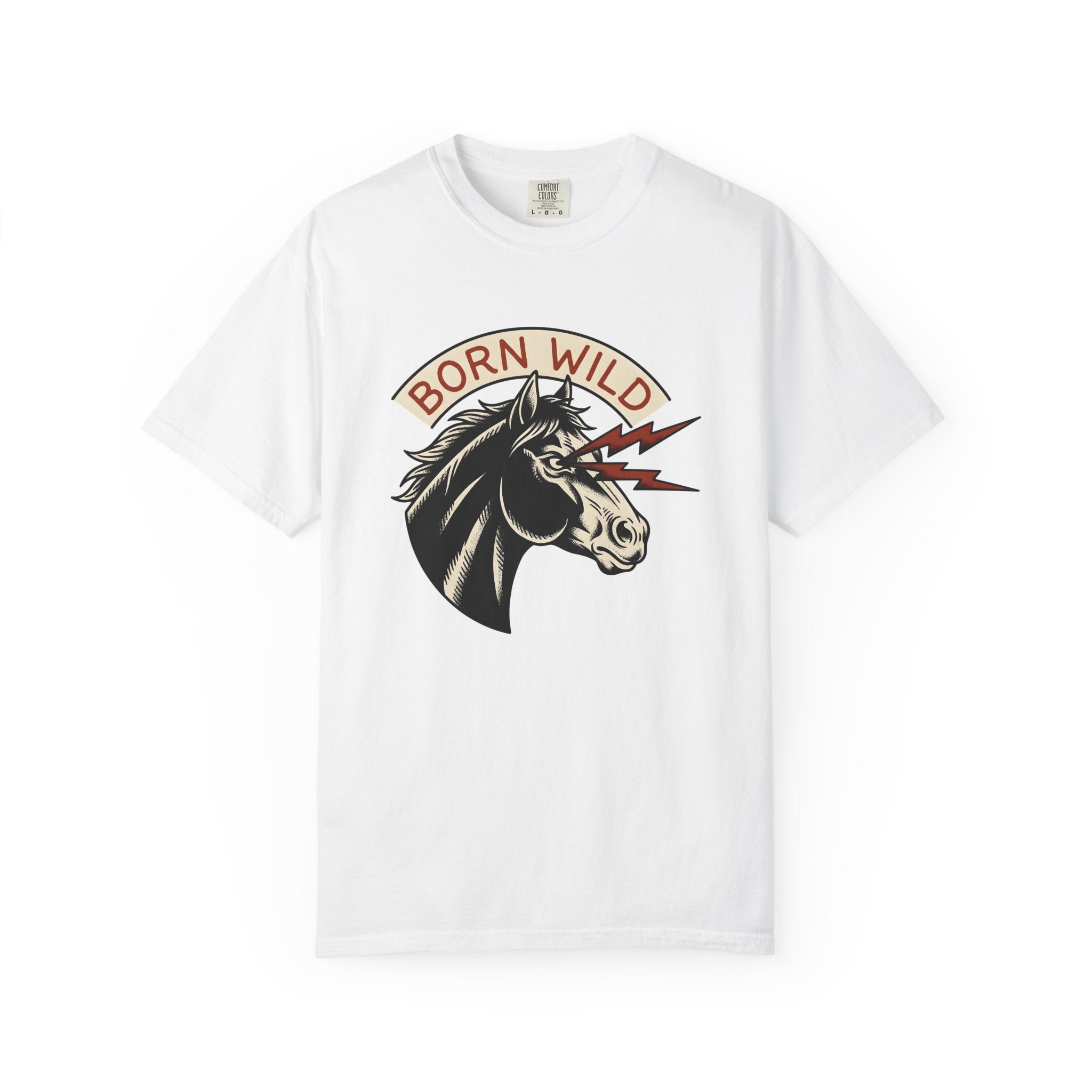 Horse Head Shirt Cowgirl Western Gift Women Vintage Tee Equine T-Shirt Rodeo Fan Cowboy Tshirt Western Graphic Retro Lightning Bolts Tshirt