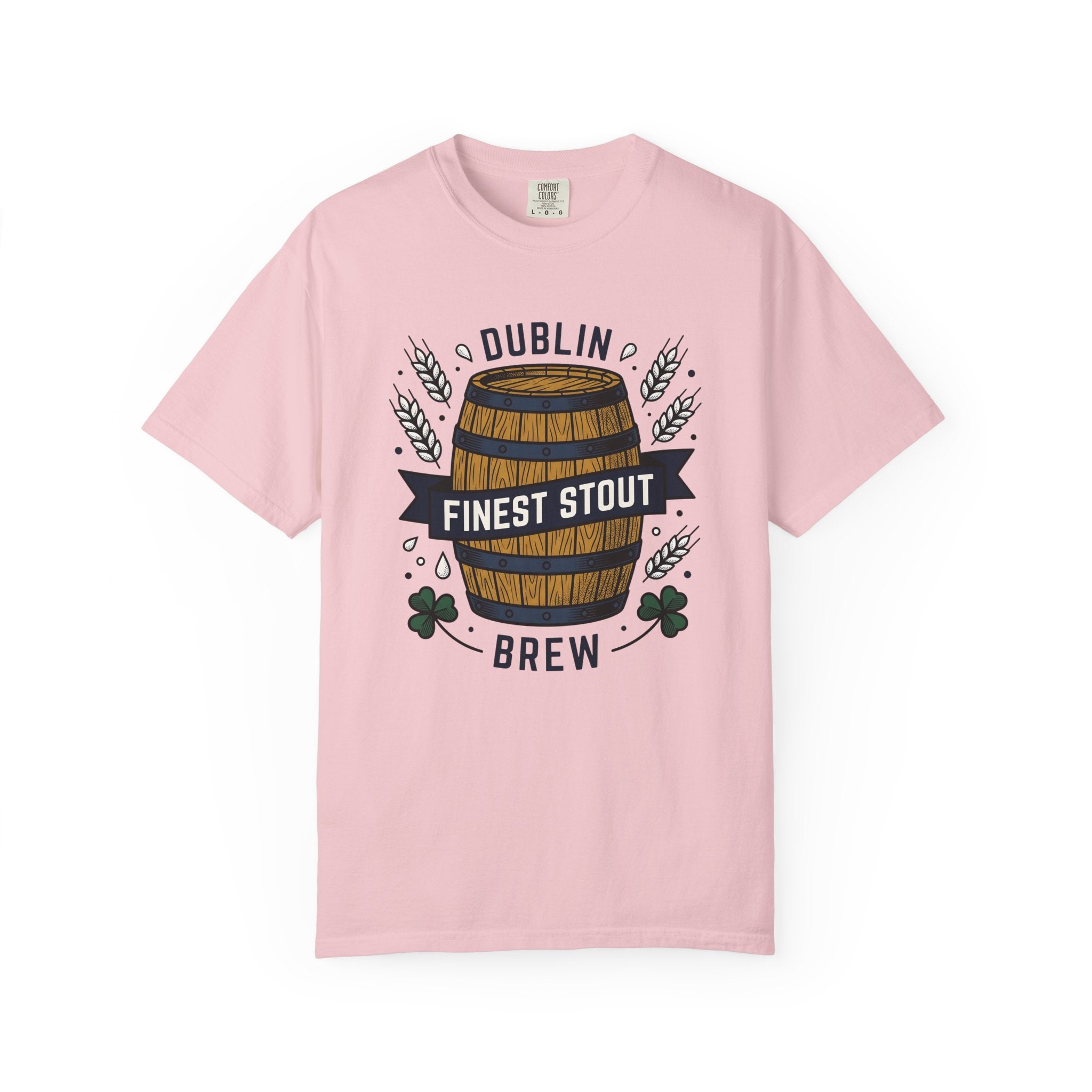 Beer Barrel Shirt St Patrick's Day Beer Gift Women Vintage Tee Keg T-Shirt Irish Fan Retro Tshirt Brewery Graphic Hand Drawn Shamrock Tshirt