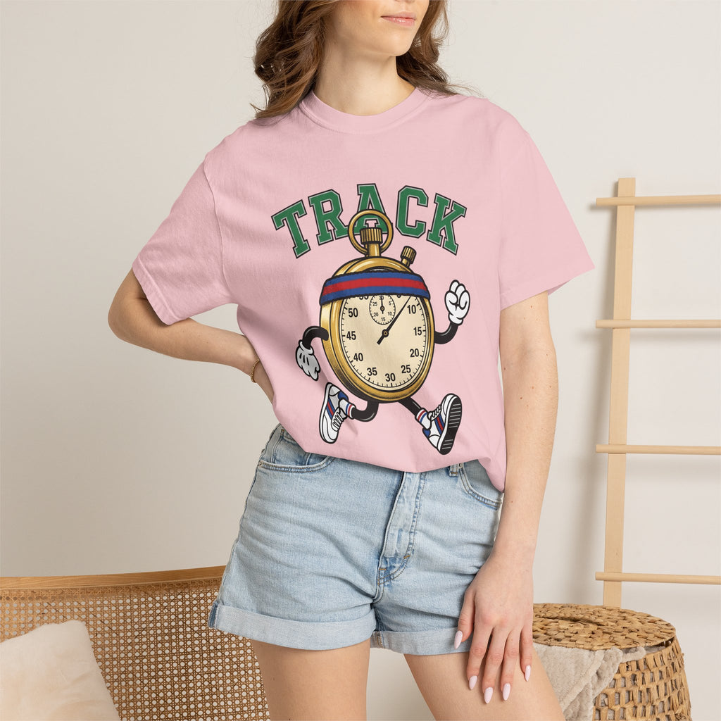 Chronometer Figure Shirt Track Sprint Gift Women Doodle Tee Stopwatch T-Shirt Racing Enthusiast Timer Tshirt Sprinter Graphic Old School