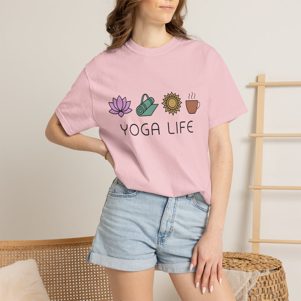 Yoga Essentials Shirt Yoga Wellness Gift Women Minimalist Tee Fitness T-Shirt Yoga Enthusiast Simple Tshirt Self Care Graphic Boho Lotus