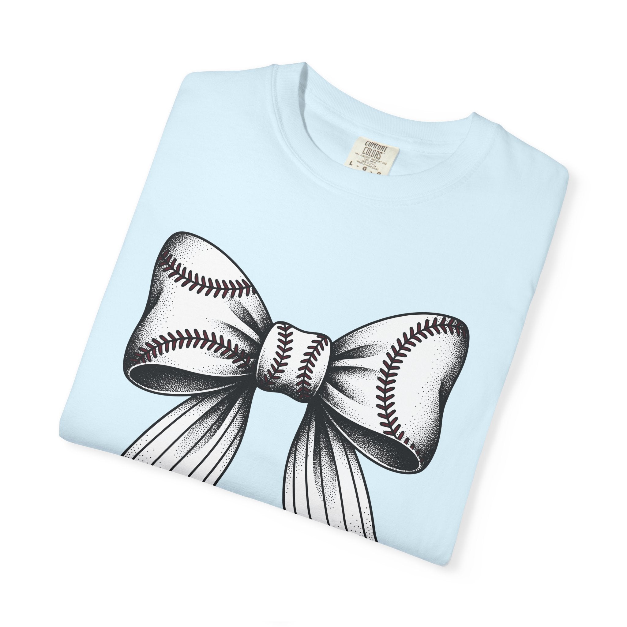 Baseball Bow Clip Shirt Moms Games Gift Women Old School Tattoo Tee Hair Clips T-Shirt Mother Fan Tattooed Tshirt Sports Graphic Hand Drawn