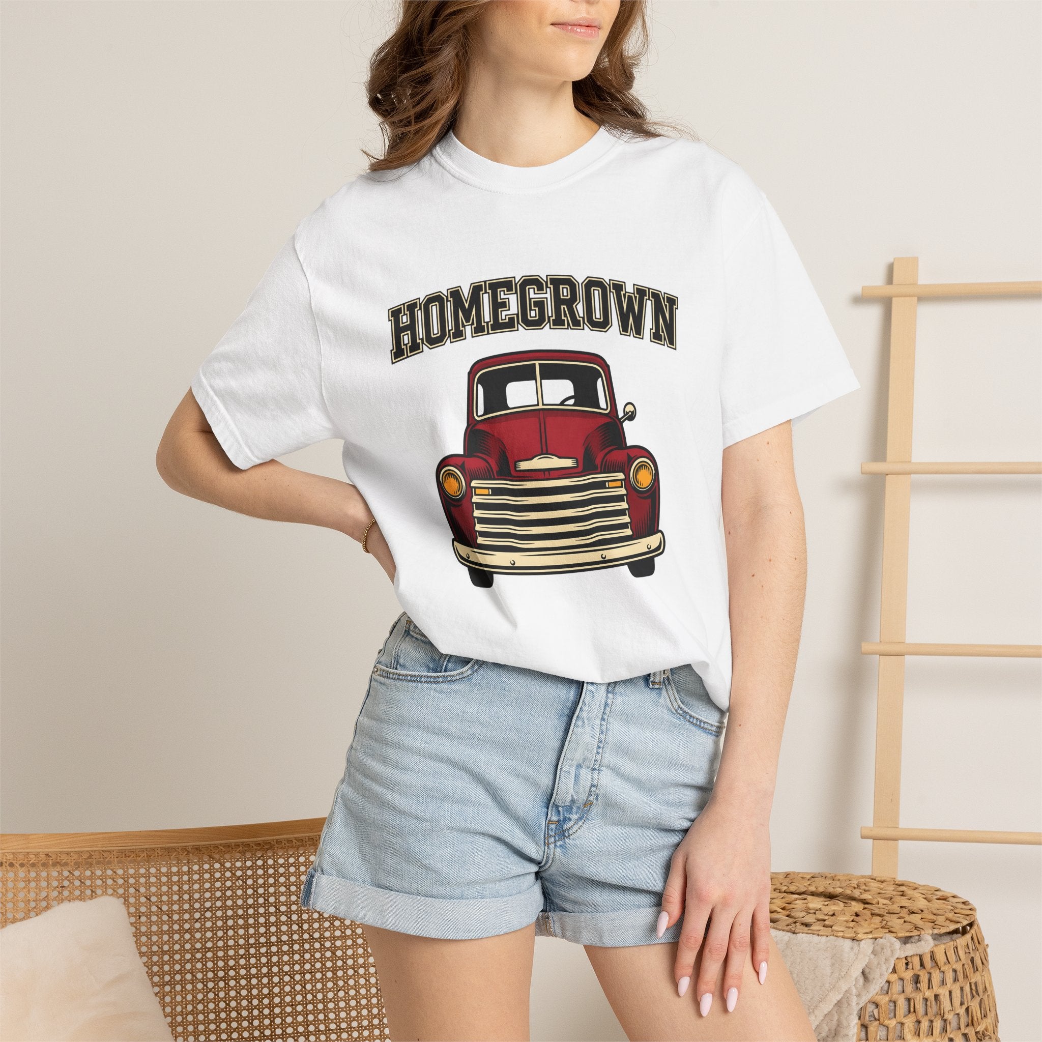 Classic Pickup Shirt America Farm Gift Women Illustration Tee Truck T-Shirt American Enthusiast Vintage Tshirt Ranch Graphic Line Art