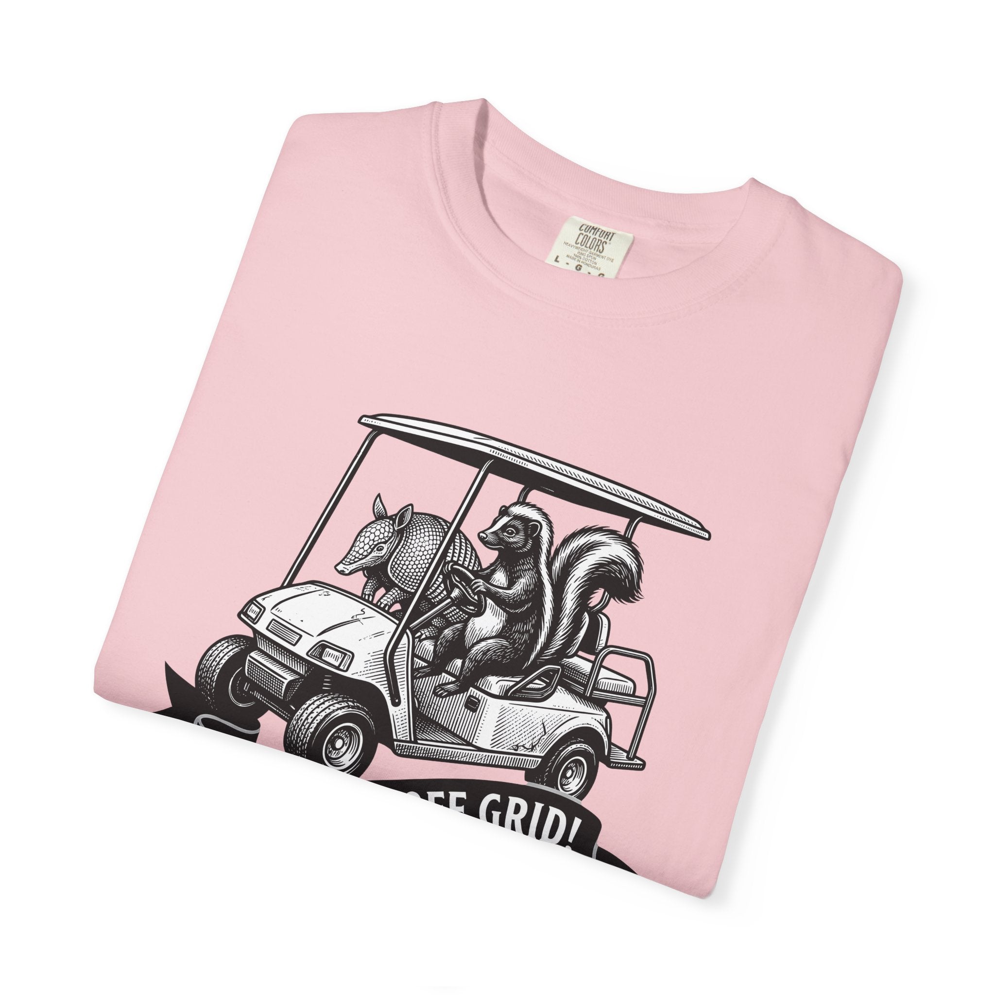 Wildlife Golf Cart Shirt Boho Chic Travel Gift Women Retro Tee Golf Cart T-Shirt Bohemian Fan Vintage Tshirt Adventure Graphic Sketch Flag