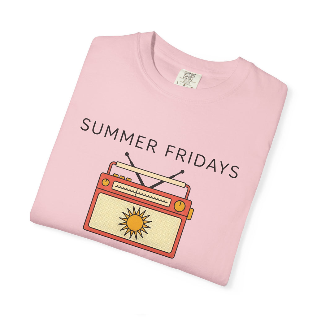 Retro Radio Shirt Summer Music Gift Women Minimalist Tee Radio T-Shirt Vacation Fan Simple Tshirt Melody Graphic Vintage Sun Tshirt