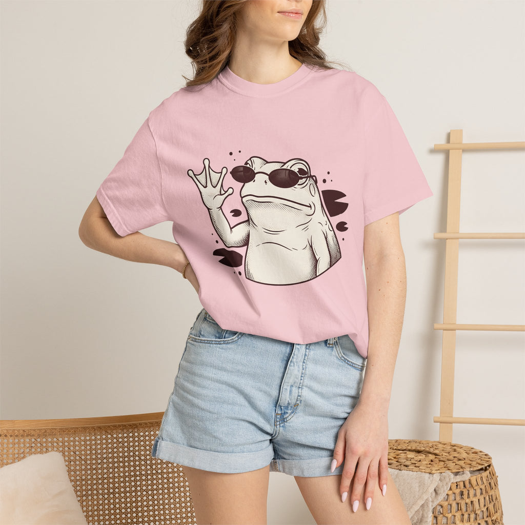 Frog Shades Shirt Cute Pet Gift Women Vintage Tee Toad T-Shirt Adorable Fan Retro Tshirt Animal Graphic Retro Shades Tshirt