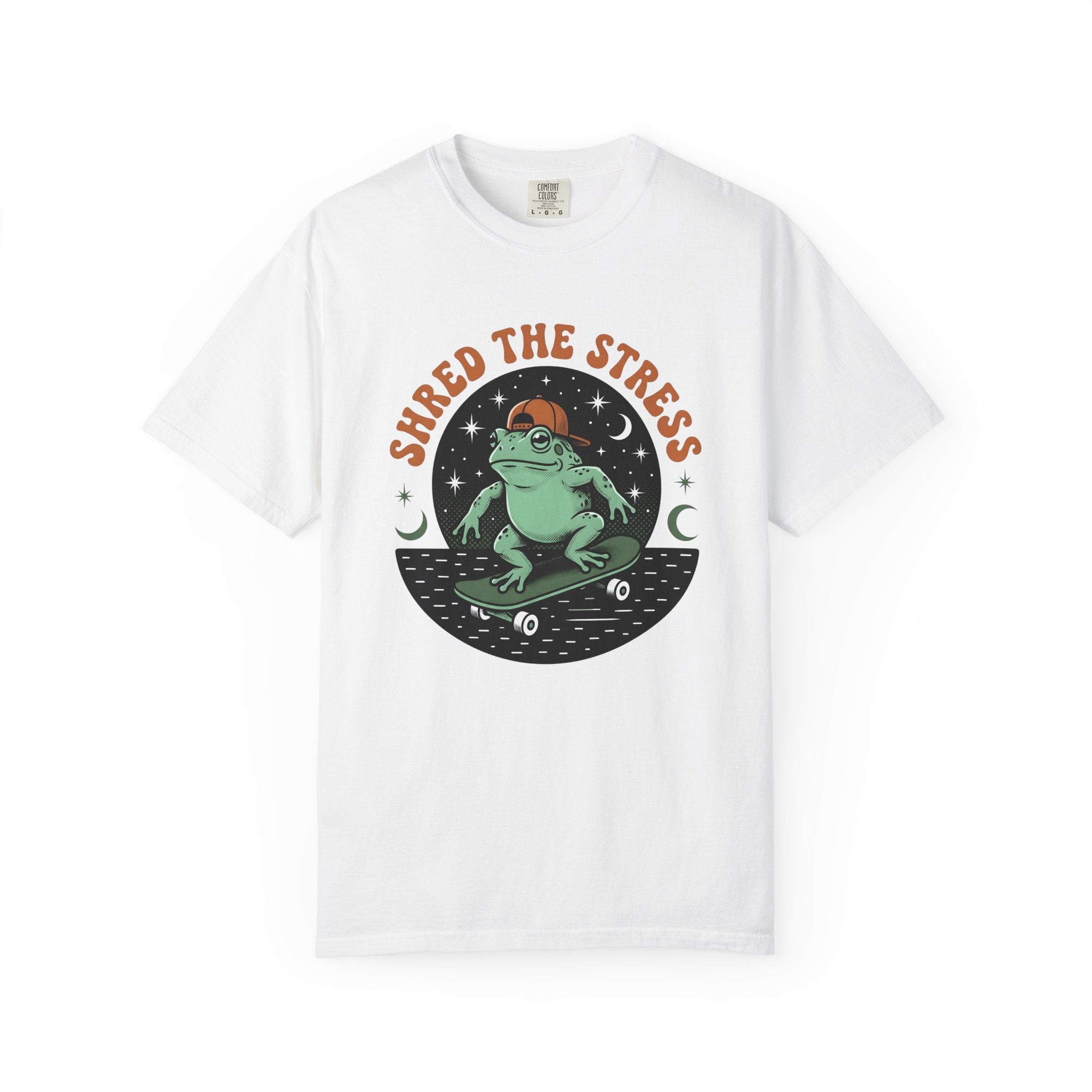 Frog Skateboard Shirt Sports Animal Gift Women Vintage Tee Skateboarder T-Shirt Athlete Fan Retro Graphic Tshirt Retro Stars Tshirt