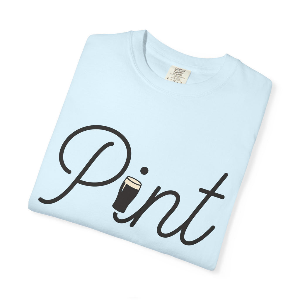 Beer Mug Shirt St Patrick's Day Booze Gift Women Flat Tee Pint Glass T-Shirt Irish Fan Beer Mug Graphic Tshirt Classic Calligraphy Tshirt