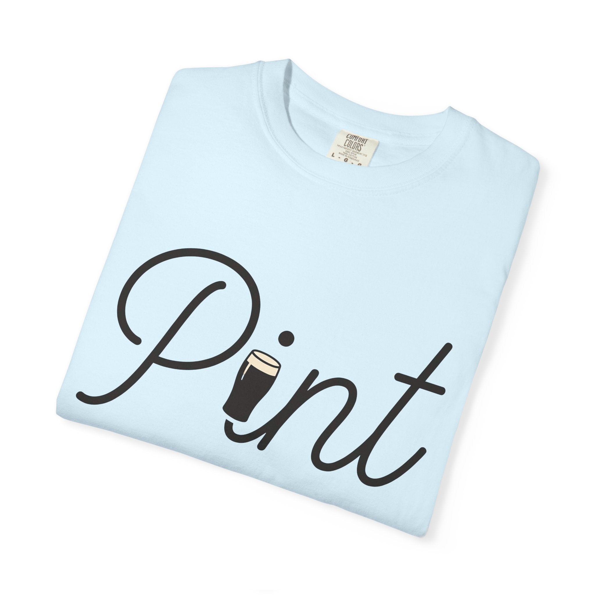 Beer Mug Shirt St Patrick's Day Booze Gift Women Flat Tee Pint Glass T-Shirt Irish Fan Beer Mug Graphic Tshirt Classic Calligraphy Tshirt