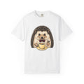 Hedgehog Coffee Shirt Coffee Animal Gift Women Hand Drawn Tee Coffee T-Shirt Coffee Fan Illustrated Graphic Creature Design Vintage Bow Tie
