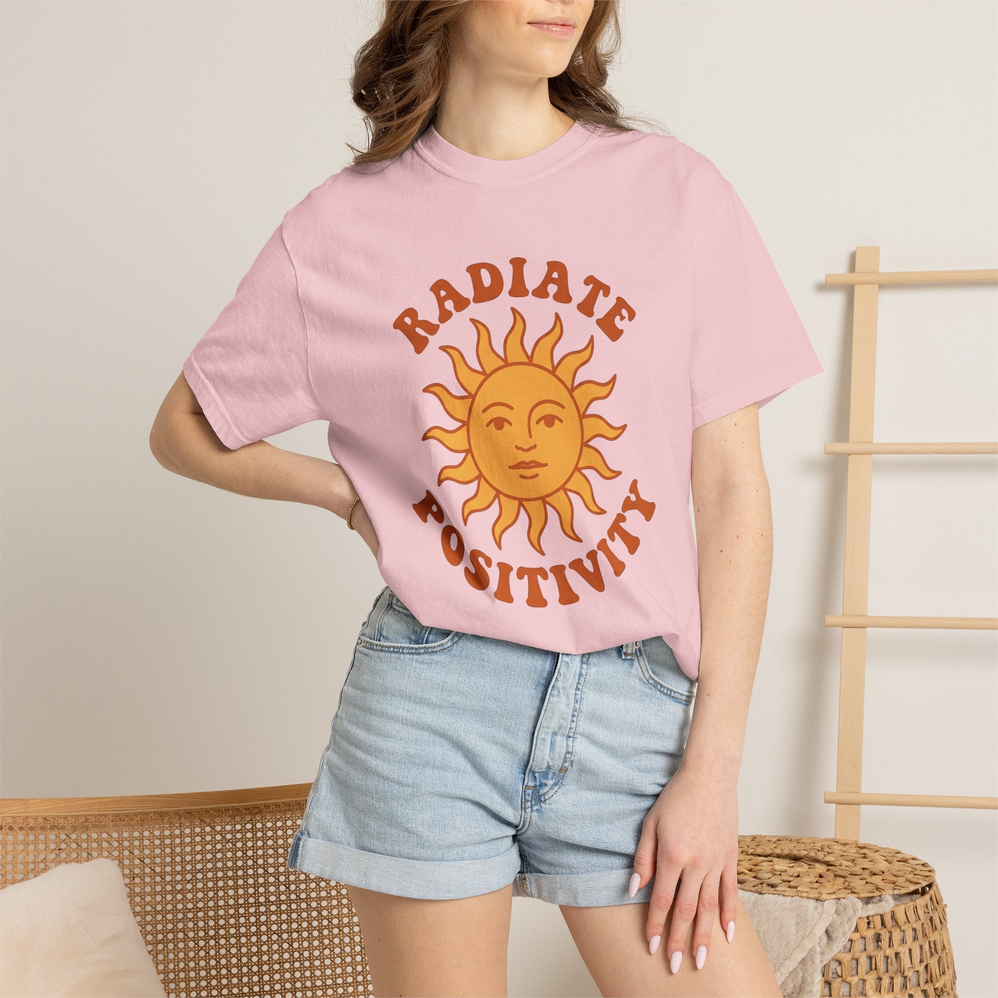 Sun Symbol Shirt Positive Vibes Self Help Gift Women Ethnic Tee Sol T-Shirt Optimist Fan Tribal Tshirt Motivation Graphic Antique Retro