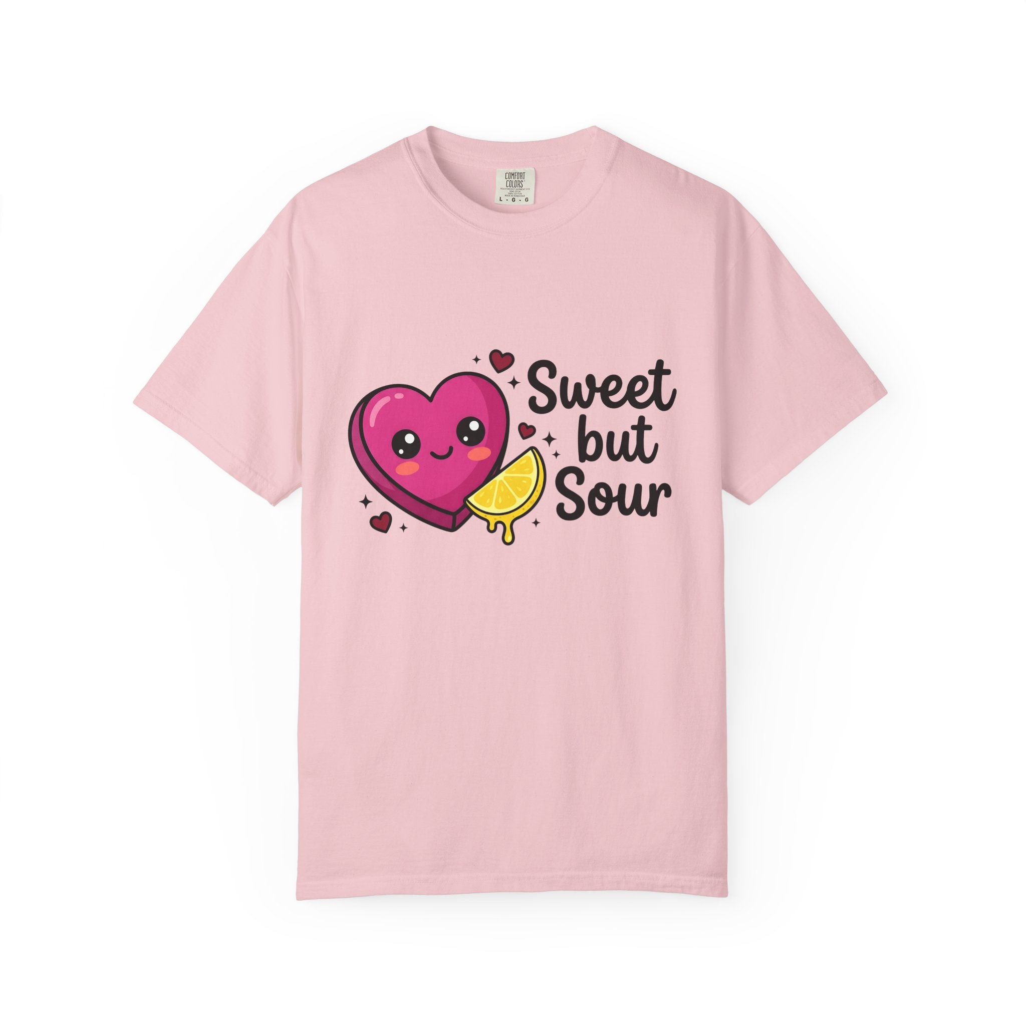 Cute Heart Shirt Valentine Food Gift Women Charming Tee Heart T-Shirt Valentine Fan Cute Illustration Comic Citrus Wedge Tshirt
