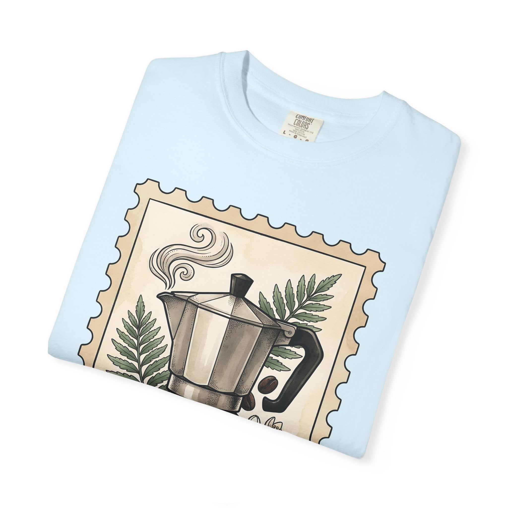 Coffee Brewer Shirt Coffee Cuisine Gift Women Sketch Tee Coffee Maker T-Shirt Coffee Fan Coffee Art Tshirt Food Graphic Garden Roasted