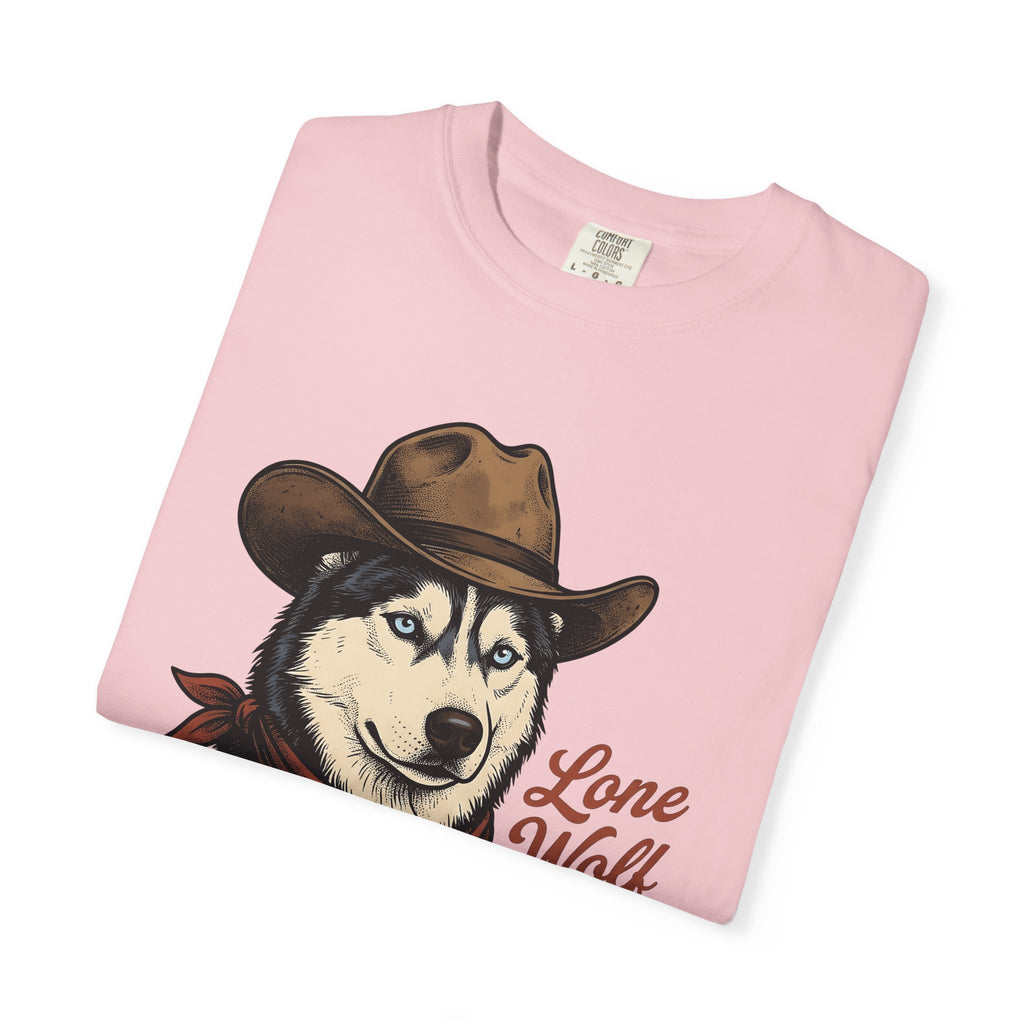 Siberian Husky Shirt Dog Rodeo Gift Women Classic Tee Husky T-Shirt Dog Fan Vintage Tshirt Rodeo Graphic Ink Neckerchief Tshirt