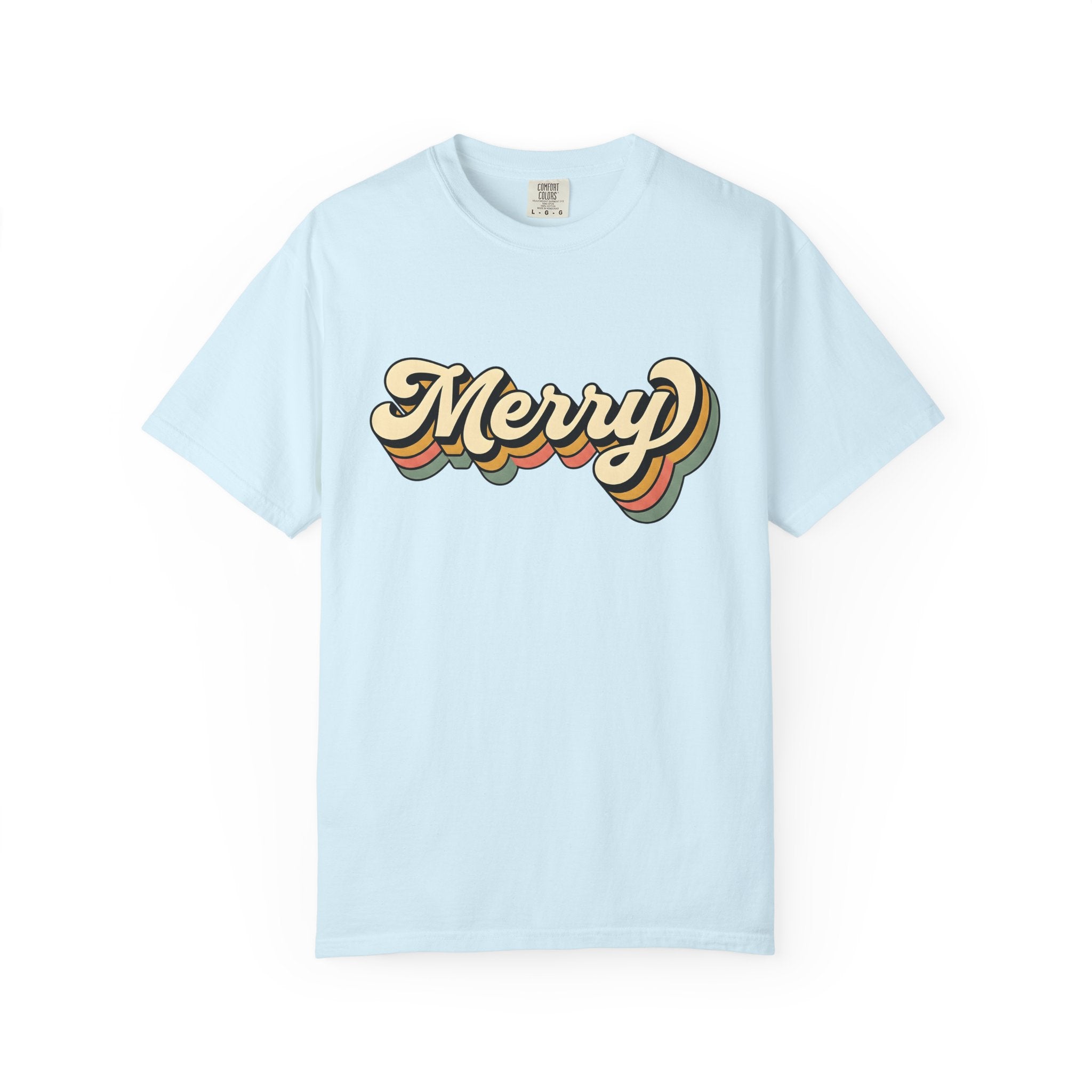 Bold Old School Letters Shirt Holiday Yuletide Gift Women Heritage Tee Typography T-Shirt Christmas Fan Vintage Tshirt Noel Graphic Basic
