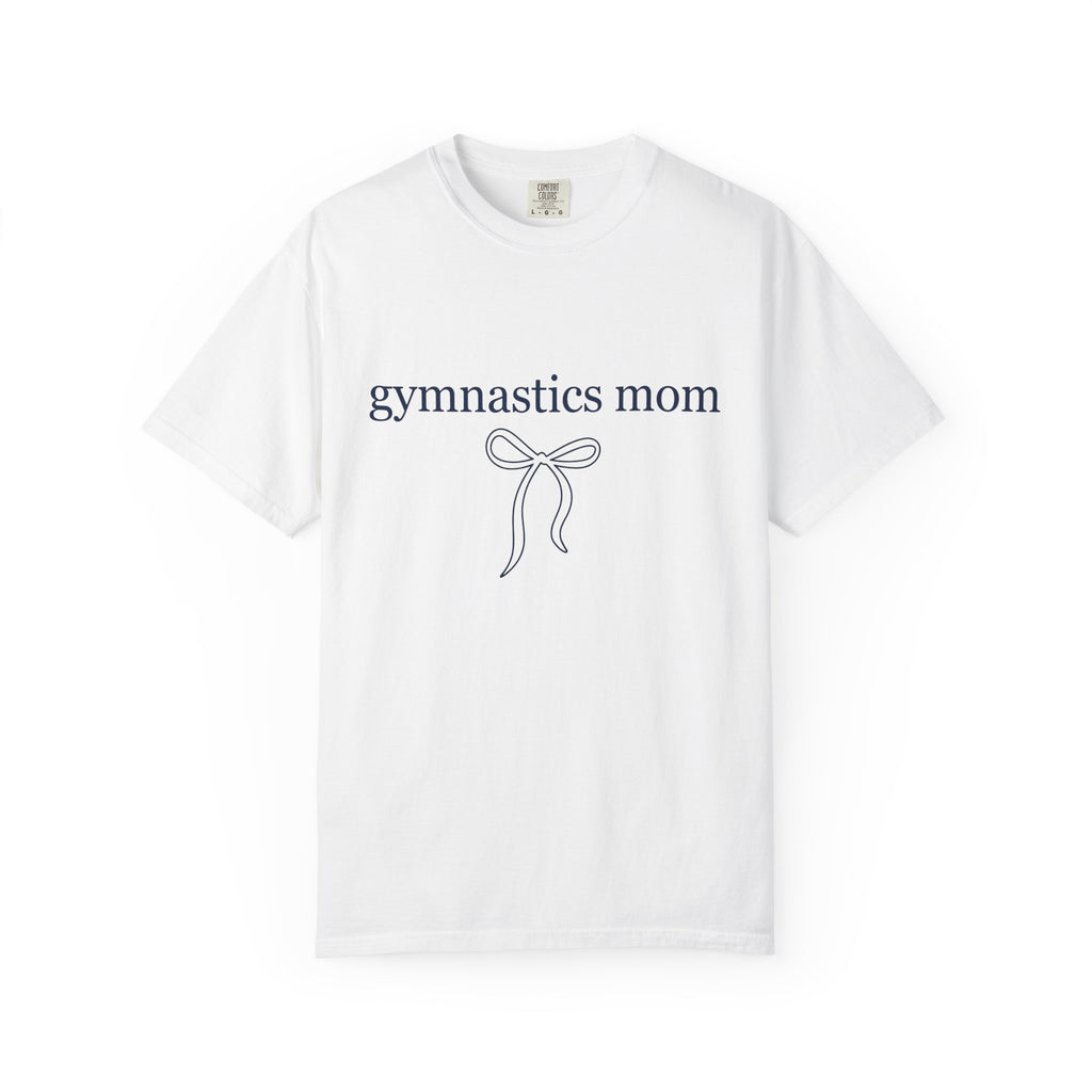 Bow Art Shirt Gymnastics Mom Fitness Gift Women Line Art Tee Ribbon T-Shirt Gymnastics Enthusiast Drawing Tshirt Illustration Graphic
