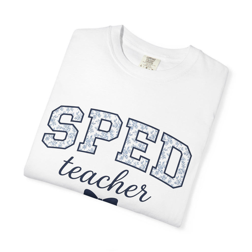 Floral Varsity Letters Shirt Teacher Appreciation Gift Women Collegiate Tee Letterman T-Shirt Educator Enthusiast Retro Tshirt Grateful