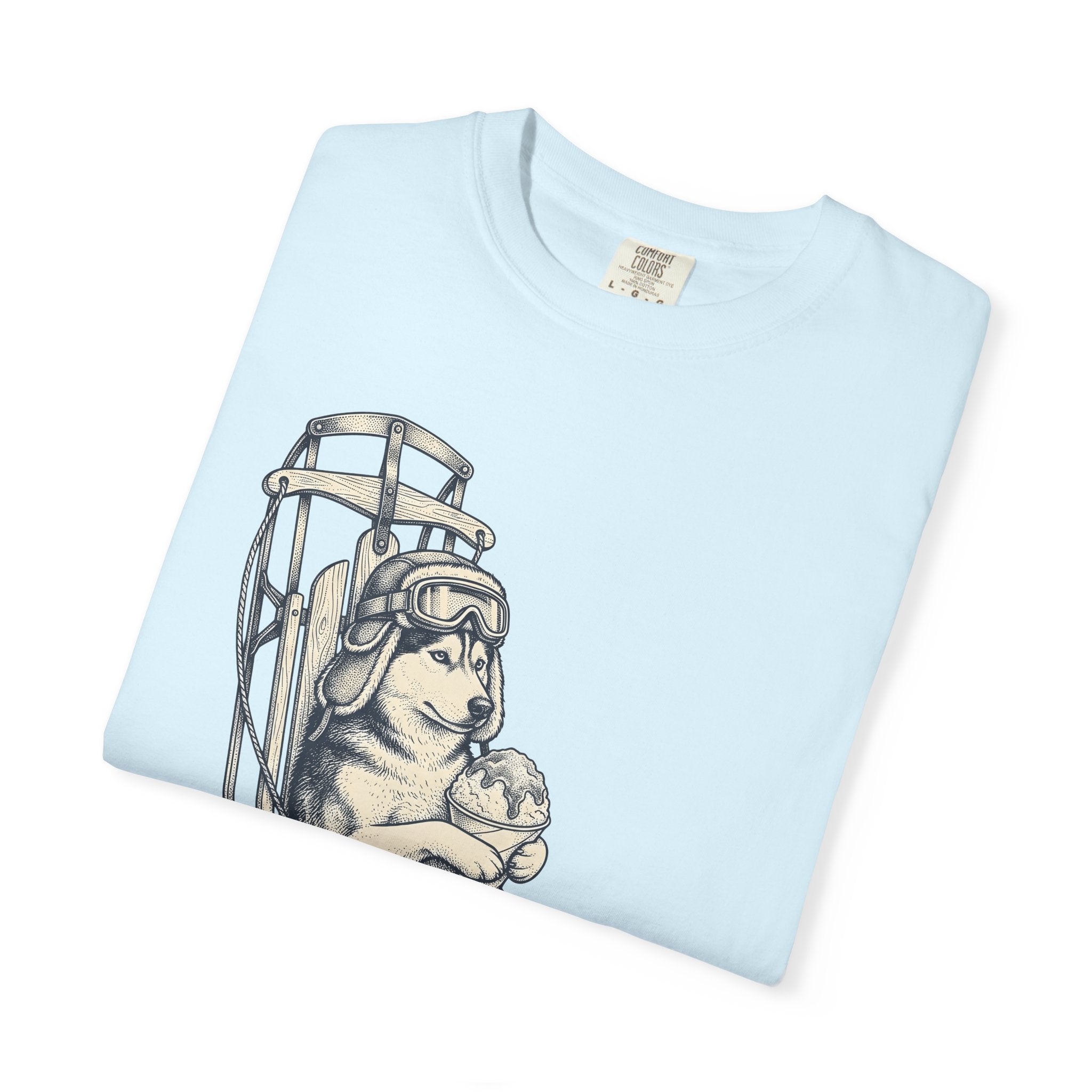 Husky Breed Shirt Dog Cold Gift Women Line Art Tee Siberian Husky T-Shirt Dog Fan Husky Graphic Winter Graphic Hand Drawn Dog Sled Tshirt