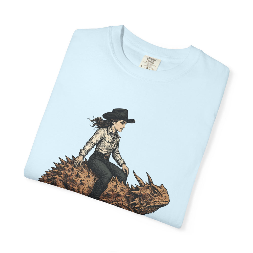 Cowgirl On Reptile Shirt Cowgirl Cowboy Gift Women Traditional Tattoo Tee Rodeo T-Shirt Cowgirl Fan Sailor Tshirt Cowboy Graphic Retro