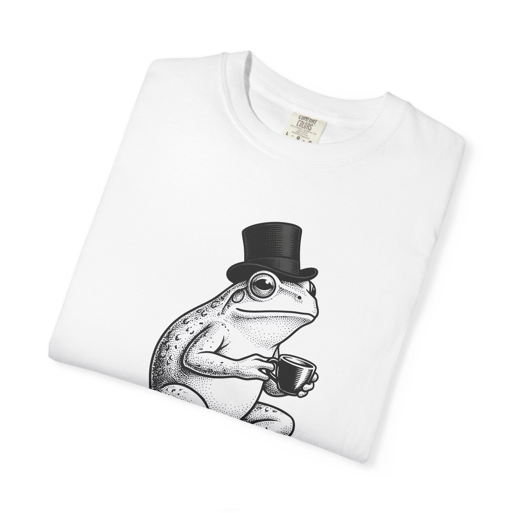 Frog Latte Cup Shirt Coffee Creature Gift Women Antique Tee Mug T-Shirt Coffee Fan Vintage Tshirt Animal Graphic Cartoon Fedora Tshirt