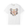 Tennis Rackets Shirt Tennis Training Gift Women Line Art Tee Racket T-Shirt Tennis Fan Racquet Tshirt Practice Graphic Cartoon Tennis Ball