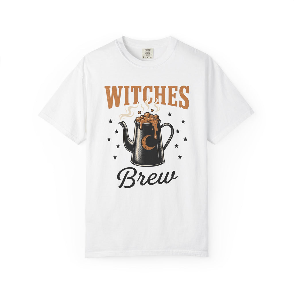 Simmering Kettle Shirt Halloween Sorcery Gift Women Cartoon Tee Whistling Kettle T-Shirt Horror Fan Caricature Tshirt Magic Graphic Sketch