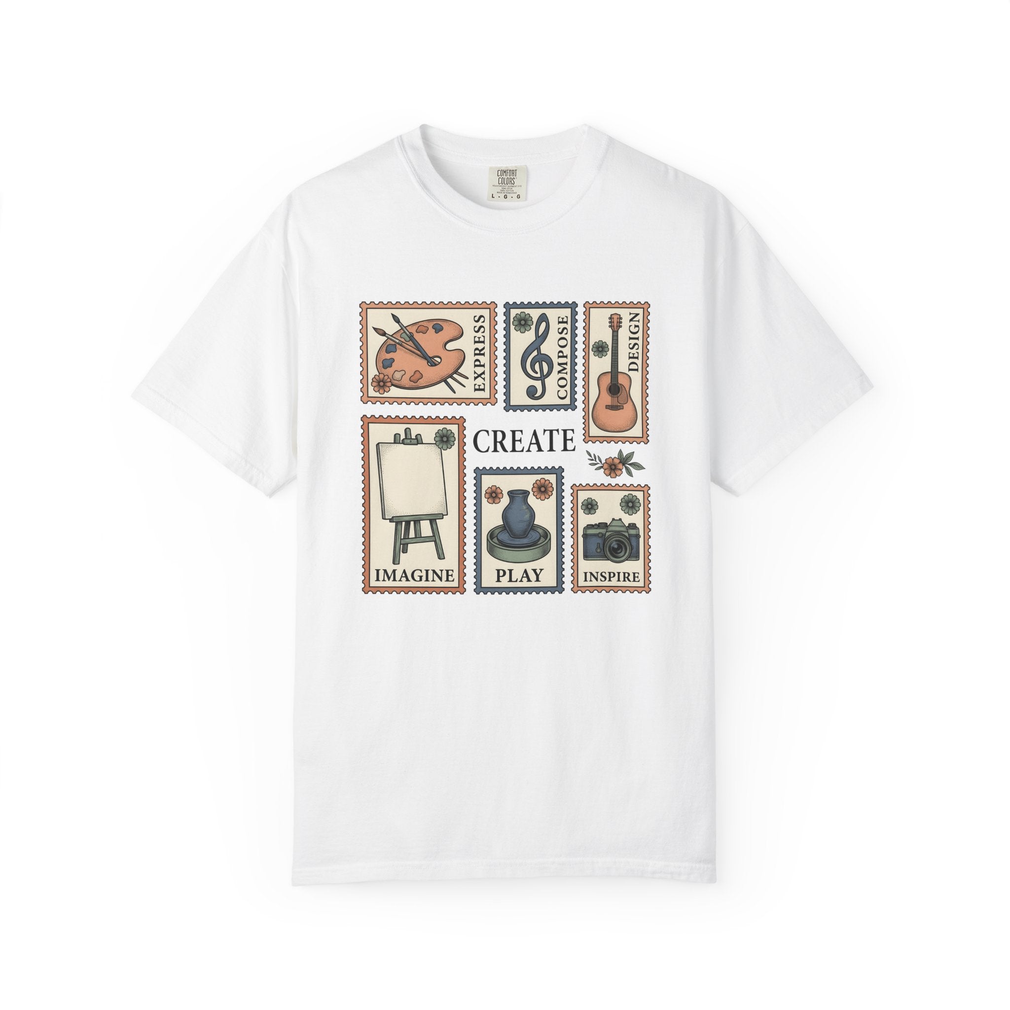 Artist Supplies Bundle Shirt Teacher Crafts Gift Women Retro Tee Art Kit T-Shirt Educator Enthusiast Vintage Tshirt Crafting Graphic Sketch