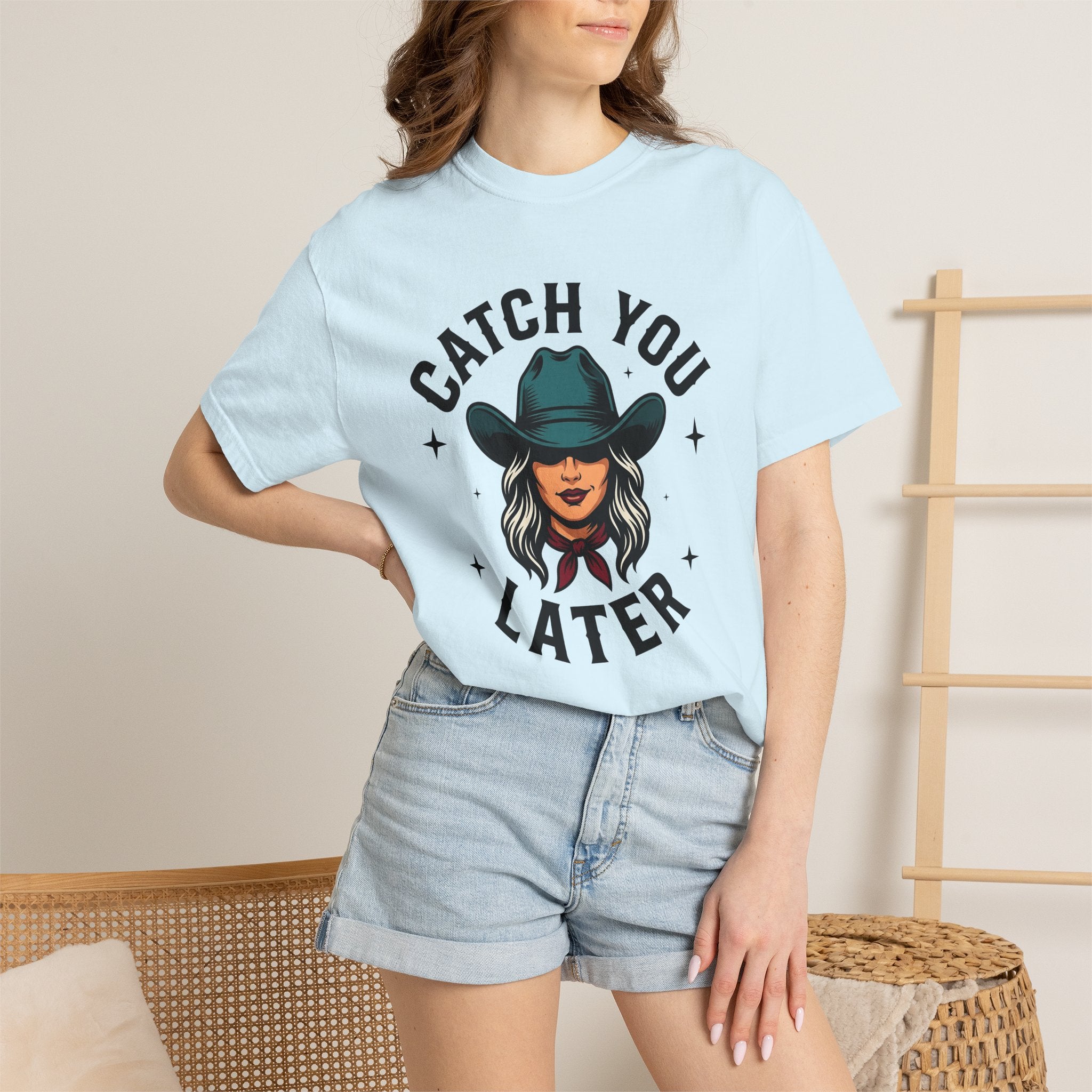 Cowgirl Portrait Shirt Cowgirl Western Gift Women Bold Graphic Tee Cowgirl T-Shirt Rodeo Fan Graphic Tshirt Country Graphic Vintage Stars
