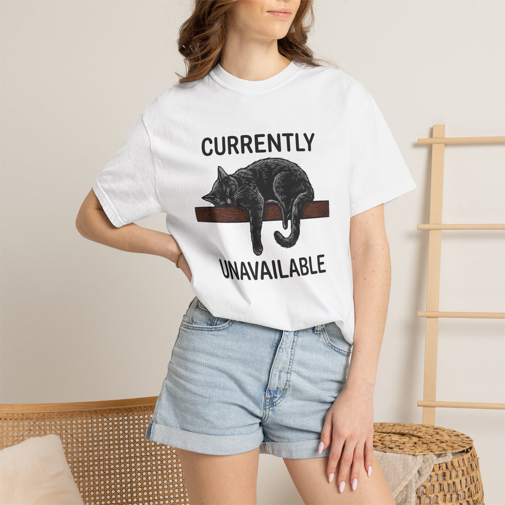 Sleeping Cat Shirt Cat Humor Gift Women Hand Drawn Tee Kitten T-Shirt Cat Fan Feline Tshirt Funny Graphic Vintage Wood Plank Tshirt