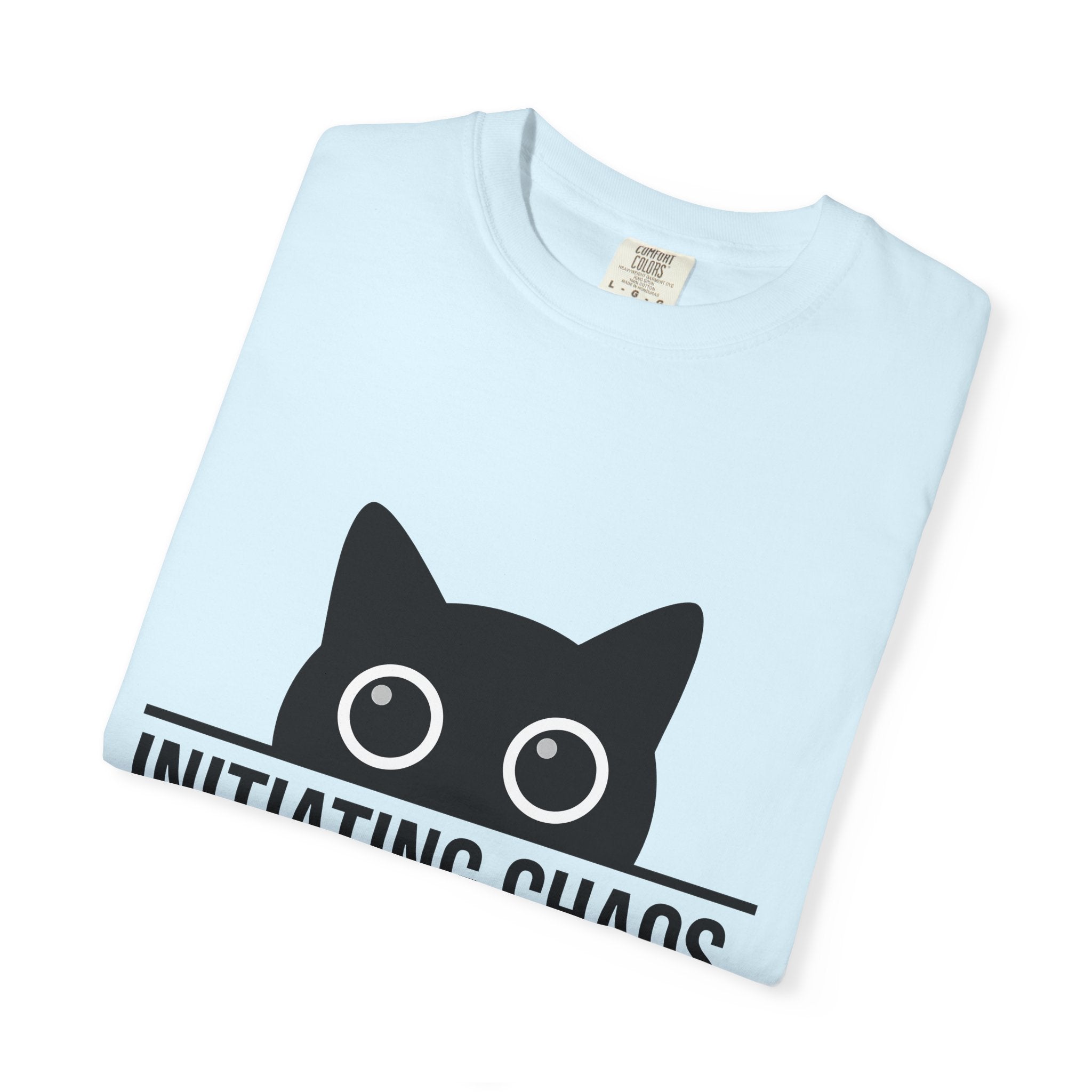 Kitty Face Shirt Cat Comedy Gift Women Basic Tee Cat T-Shirt Cat Fan Simple Tshirt Humor Graphic Current Wide Eyes Tshirt