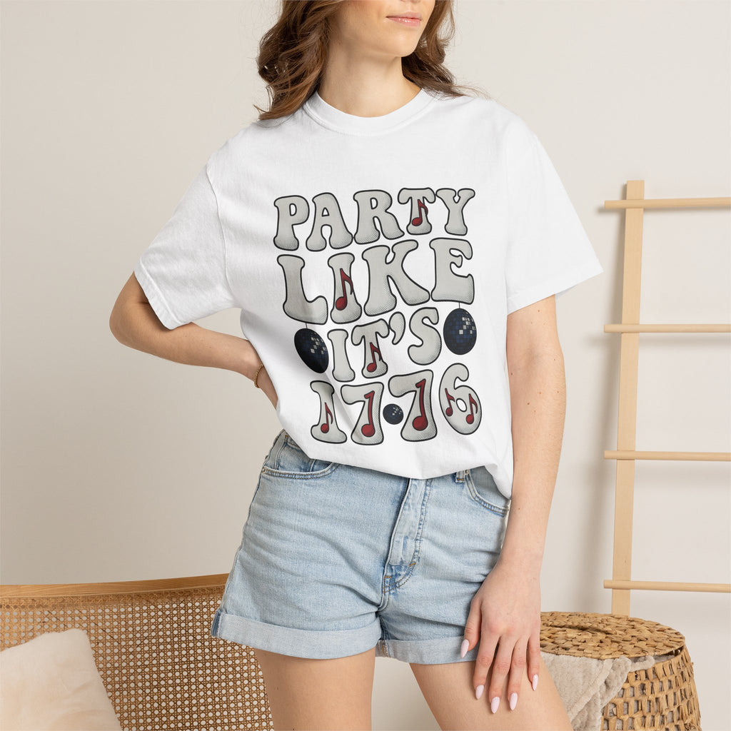 Dance Ball Shirt 4th Of July Event Gift Women Hand Drawn Tee Disco Ball T-Shirt Fireworks Fan Illustrated Tshirt Party Graphic Sketch Melody
