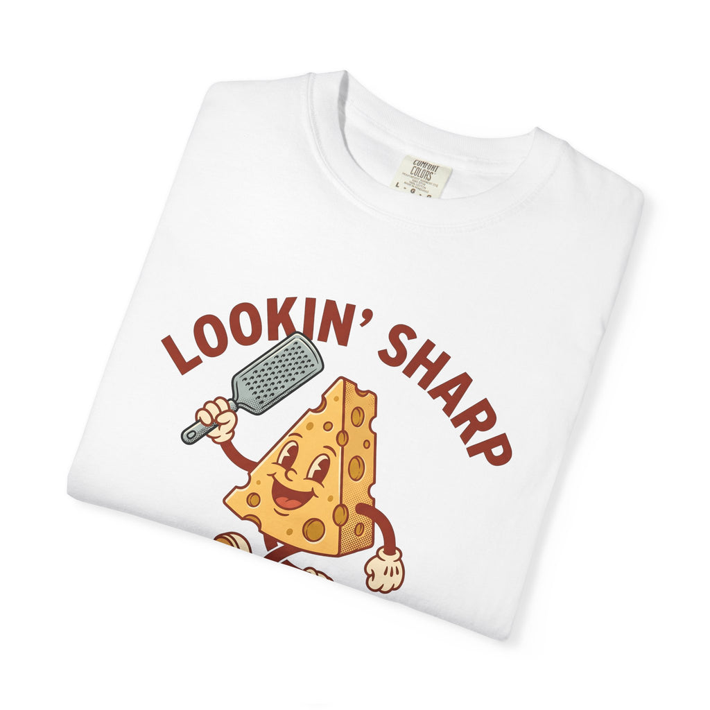 Cheese Mascot Shirt Food Pun Humor Gift Women Cartoon Tee Cheese Character T-Shirt Pun Fan Cheesy Graphic Vintage Cheese Grater Tshirt