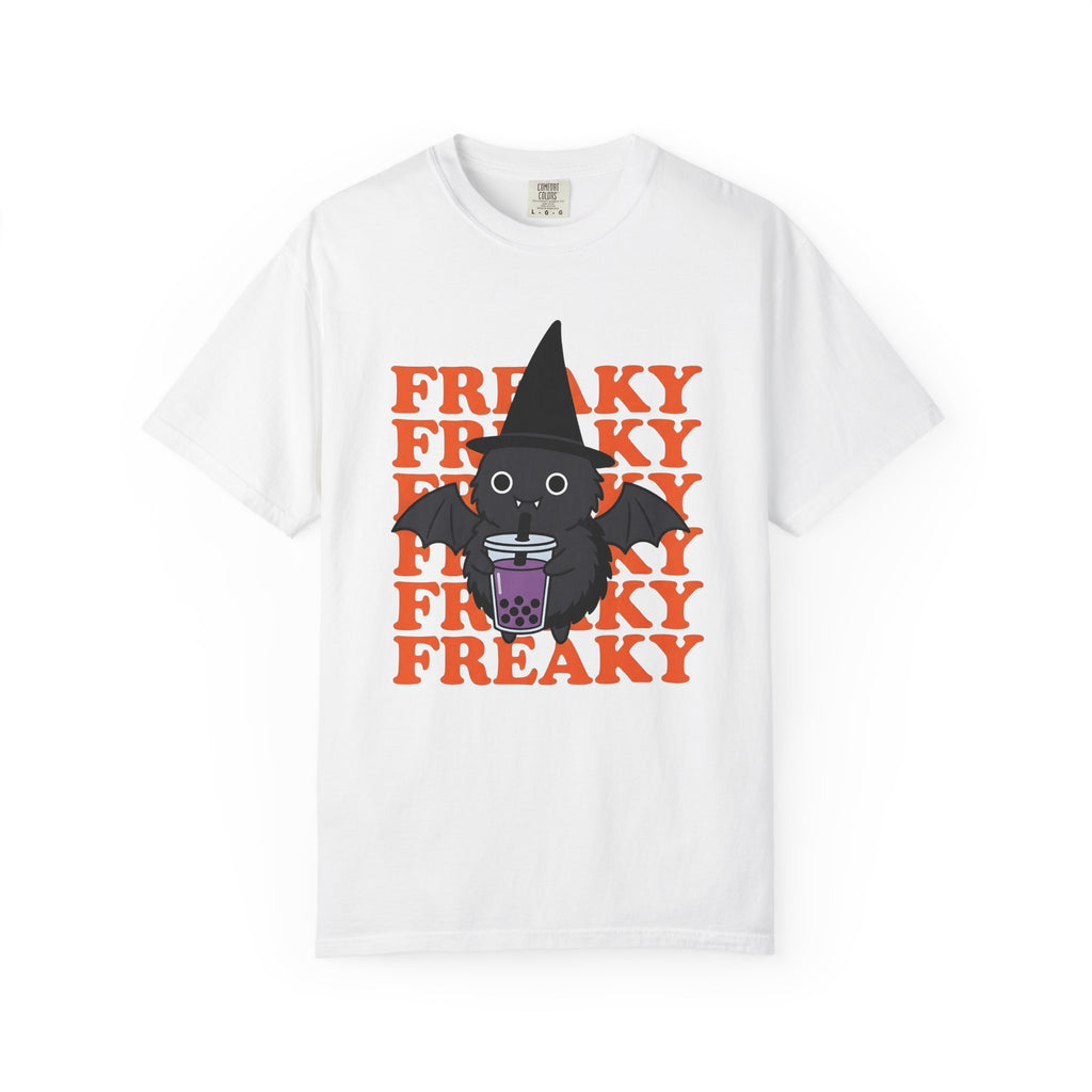 Spooky Witch Shirt Halloween Eerie Gift Women Cartoon Tee Witch T-Shirt Horror Fan Occult Tshirt Spooky Graphic Old School Tapioca Drink