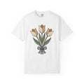 Tulip Flowers Shirt Easter Buds Gift Women Vintage Tee Tulips T-Shirt Spring Fan Distressed Tshirt Blossoms Graphic Shabby Chic Tie Tshirt