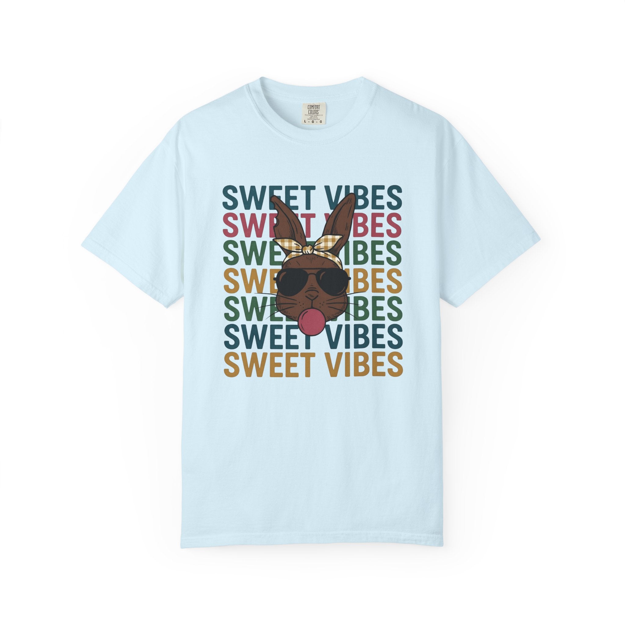 Bunny Glasses Shirt Easter Creature Gift Women Line Art Tee Spectacles T-Shirt Easter Fan Eyewear Tshirt Creature Graphic Hand Drawn Band