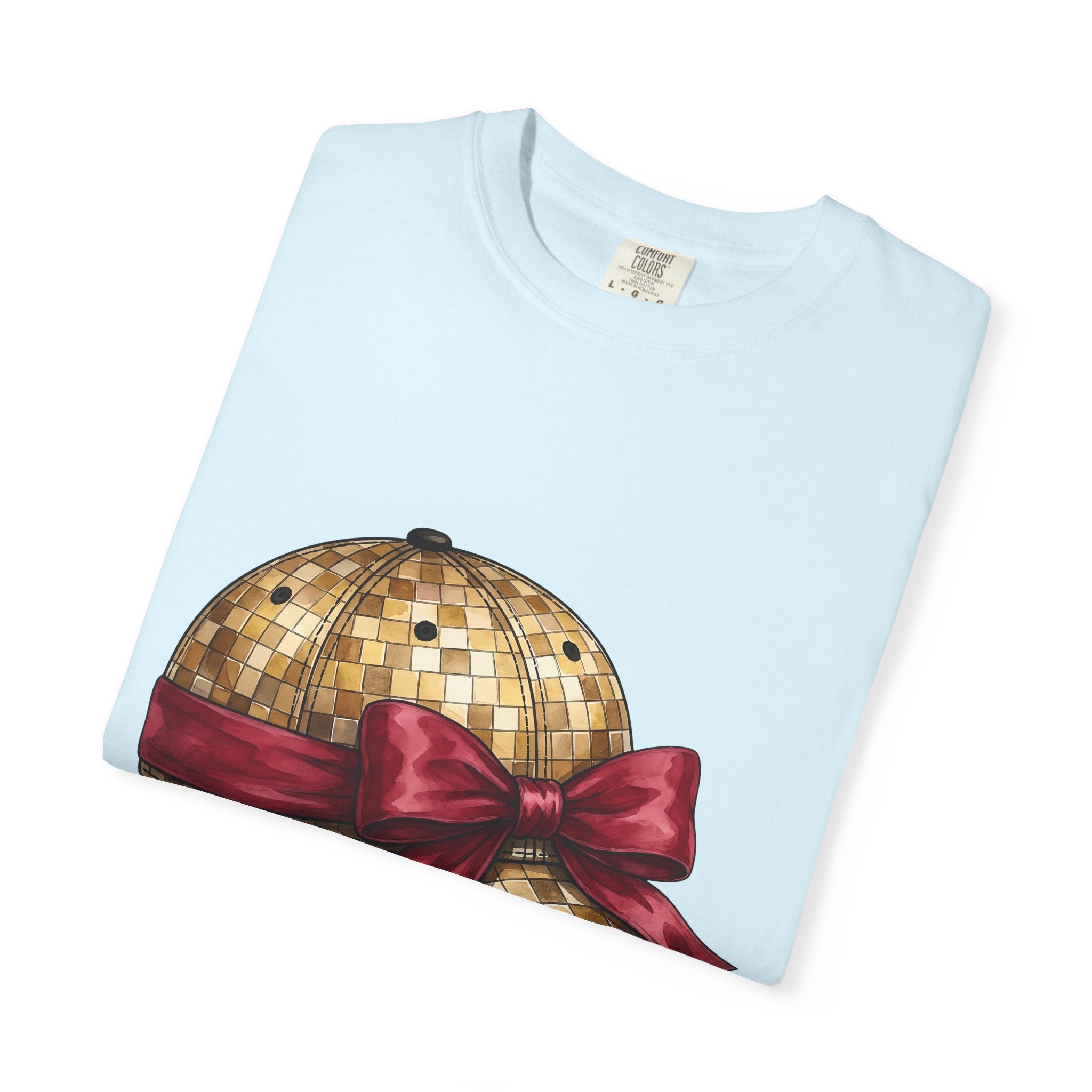 Sequin Cap Shirt Moms Fashion Gift Women Watercolor Tee Glamour Cap T-Shirt Motherhood Fan Painted Tshirt Style Graphic Hand Drawn Bow