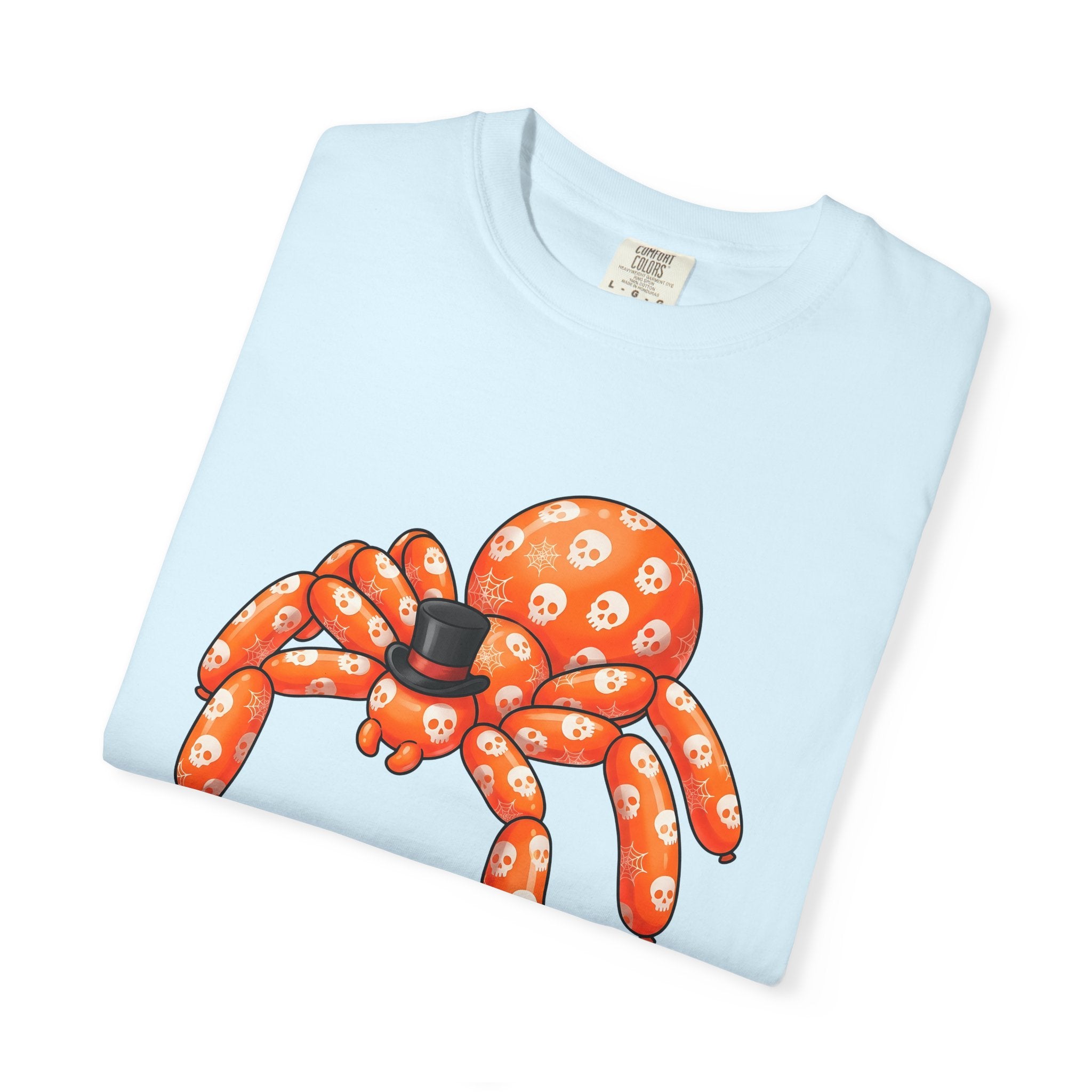 Balloon Spider Shirt Halloween Ghost Gift Women Line Art Tee Spiderweb T-Shirt Horror Fan Minimalist Tshirt Specter Graphic Mascot Dress Hat