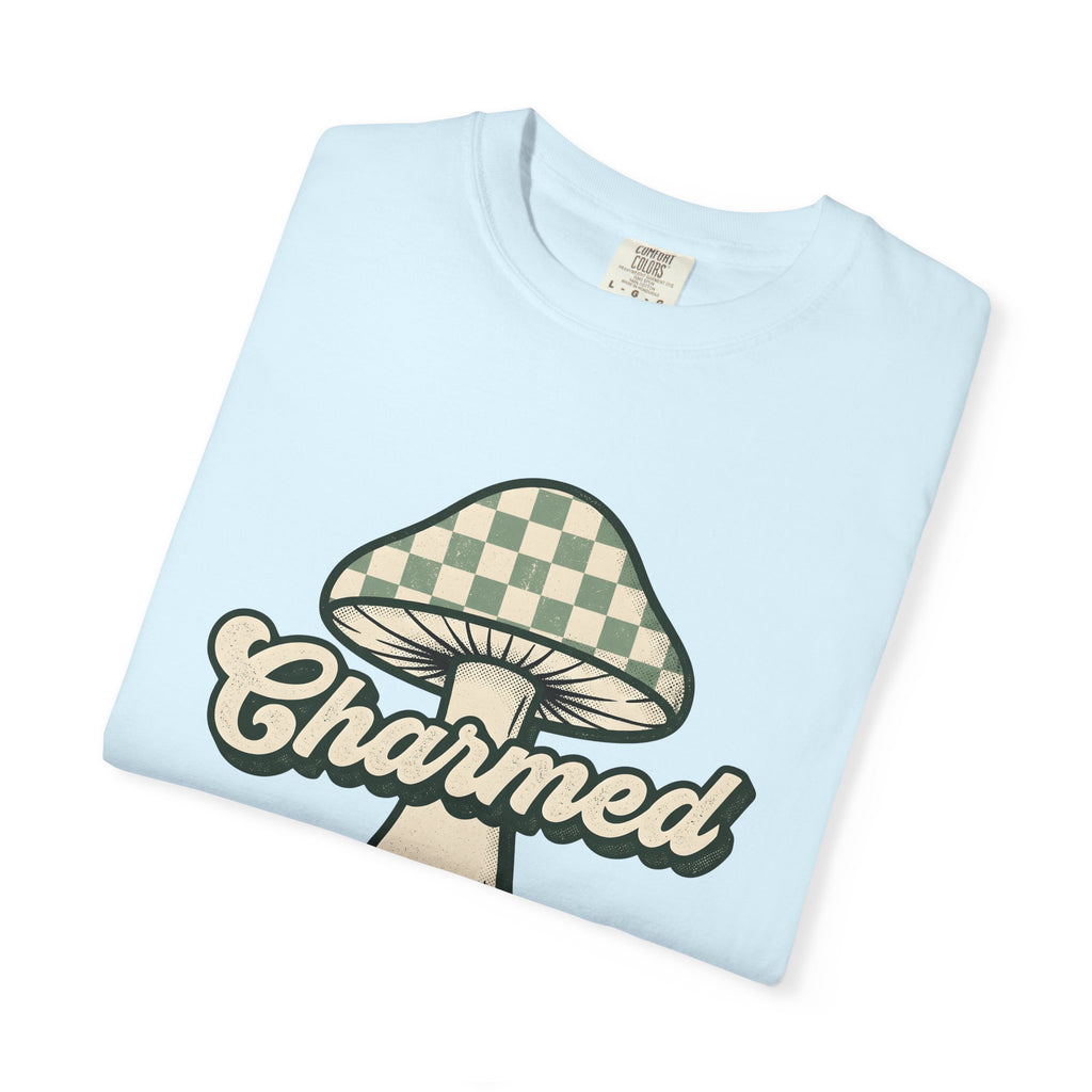 Mushroom Graphic Shirt St Patrick's Day Nature Gift Women Vintage Tee Fungus T-Shirt Shamrock Fan Distressed Tshirt Earth Graphic Retro