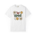 Sunflower Daisy Butterfly Shirt Teachers Floral Gift Women Boho Tee Flower T-Shirt Educator Enthusiast Bohemian Tshirt Floral Graphic Retro