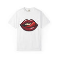 Red Lips Shirt St. Valentine's Day Love Gift Women Cartoon Tee Lipstick T-Shirt Valentine Fan Comic Tshirt Romance Graphic Illustration