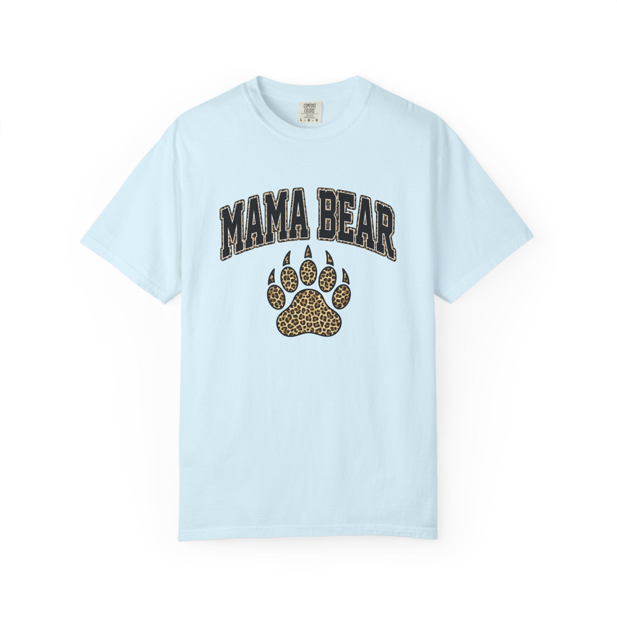 Bear Track Shirt Moms Fauna Gift Women Safari Print Tee Footprint T-Shirt Mother Fan Wildlife Graphic Tshirt Hand Drawn Cat Print Tshirt