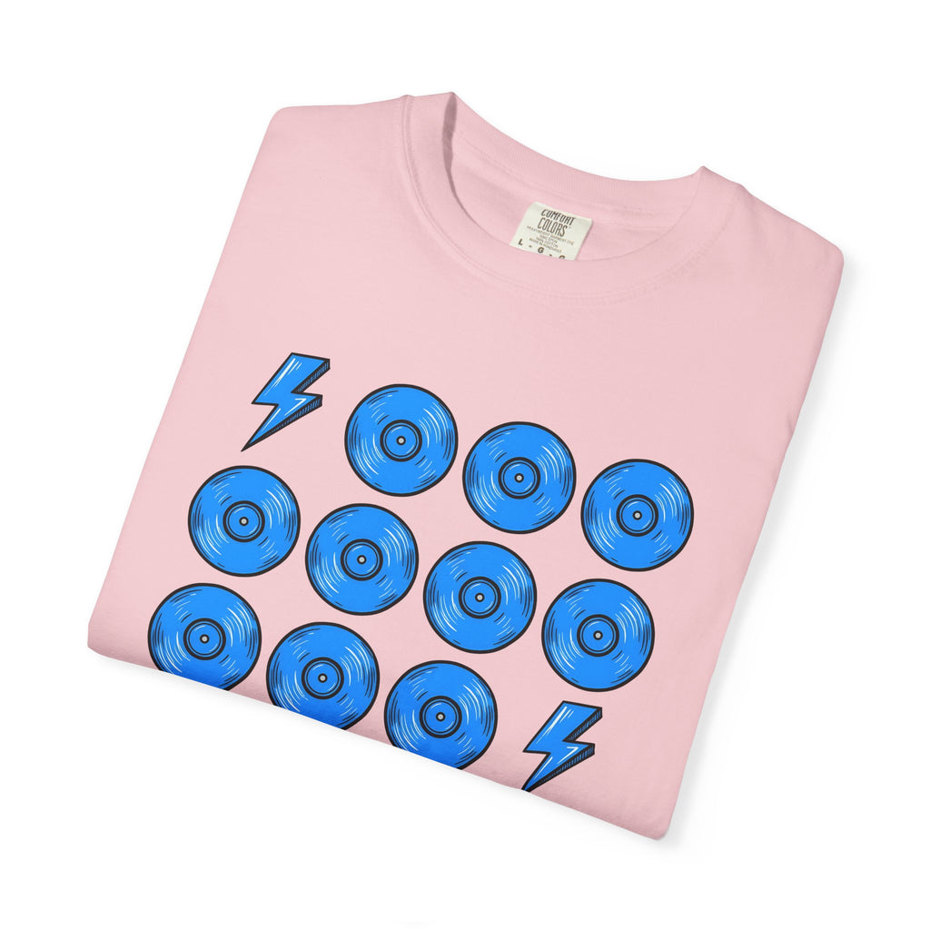 Music Record Shirt Music Package Gift Women Graphic Tee Vinyl T-Shirt Music Fan Illustrated Design Parcel Graphic Old School Electric Strike