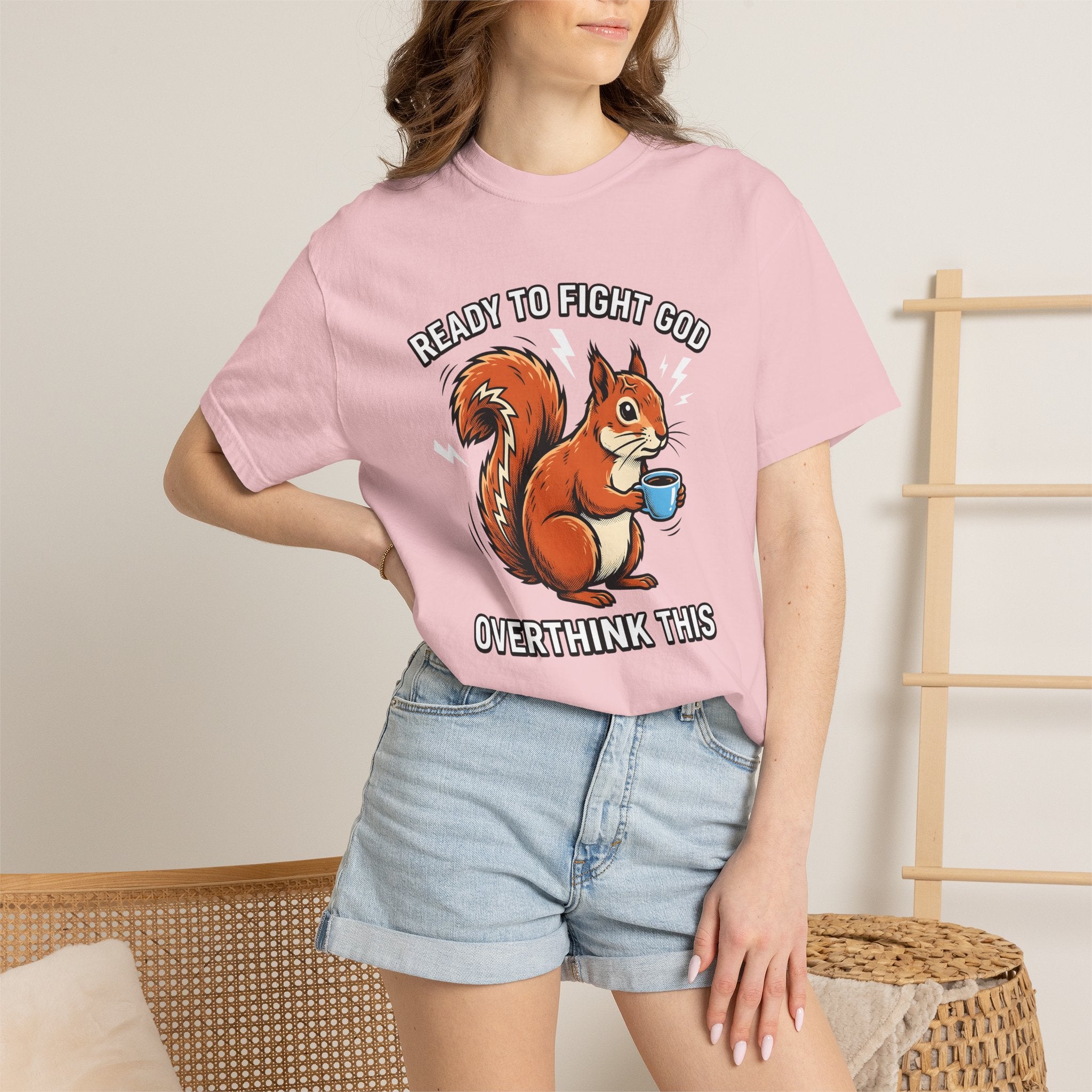 Squirrel Espresso Cup Shirt Coffee Fauna Gift Women Animated Tee Espresso Mug T-Shirt Coffee Fan Cartoon Tshirt Wildlife Graphic Classic