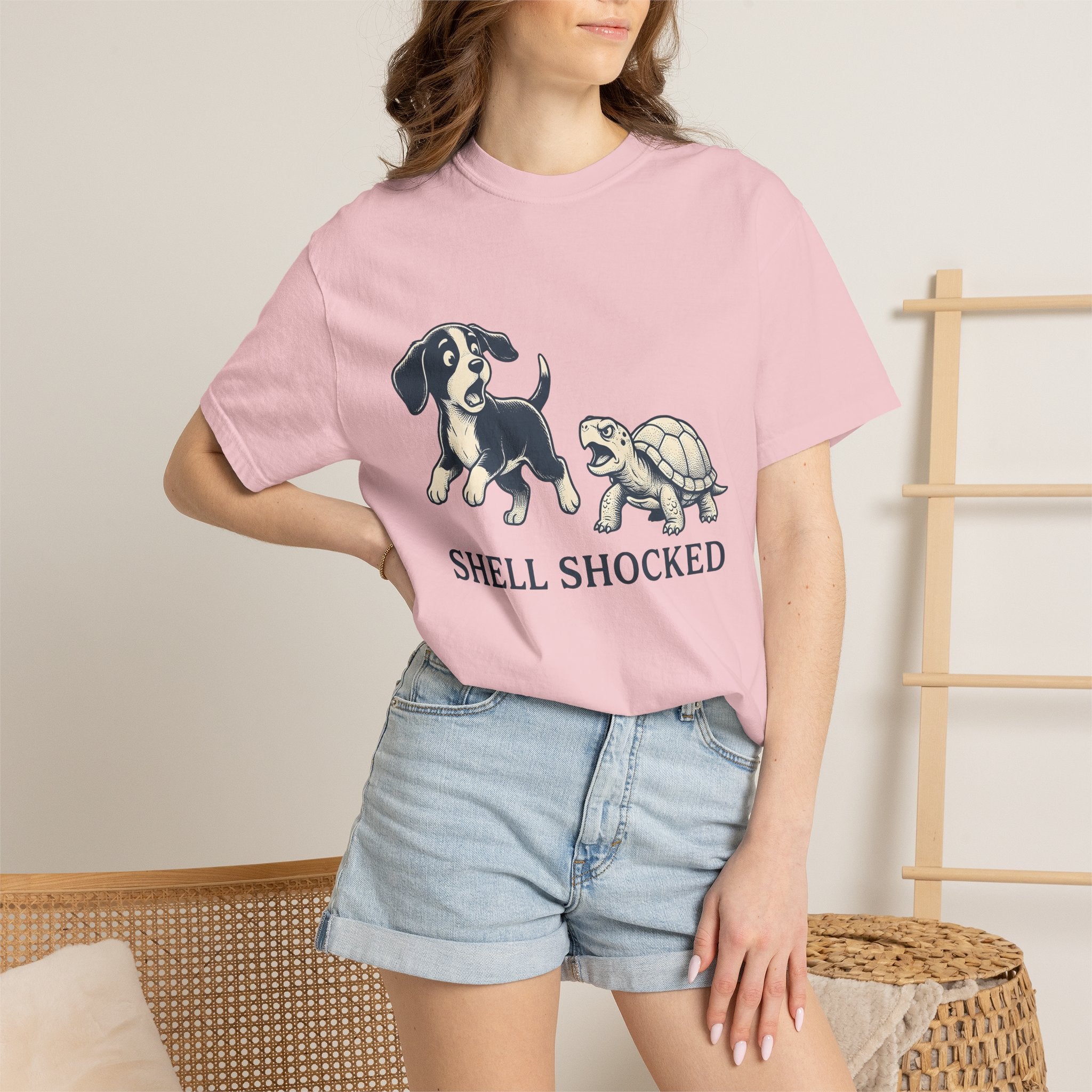 Dog Turtle Art Shirt Dog Wildlife Gift Women Classic Tee Turtle Art T-Shirt Dog Owner Dog Fan Pet Tshirt Wildlife Conservation Graphic
