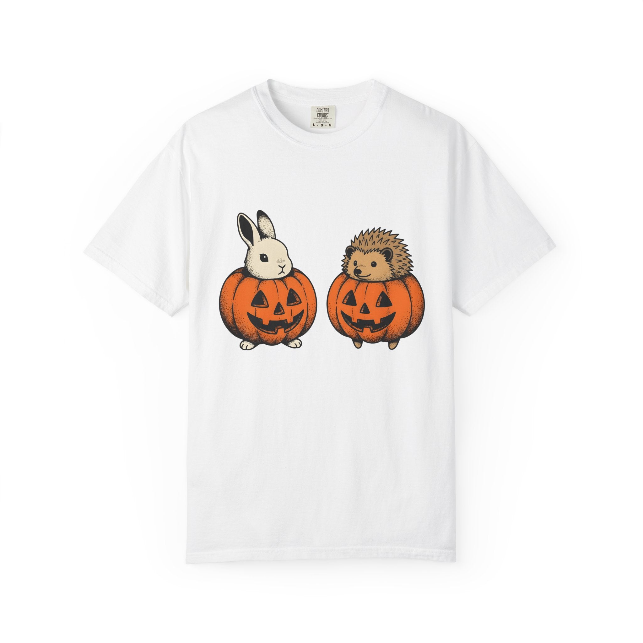 Hare Spiny Squash Shirt Halloween Creatures Gift Women Classic Tee Gourd T-Shirt Horror Fan Retro Tshirt Monster Graphic Drawn Lantern