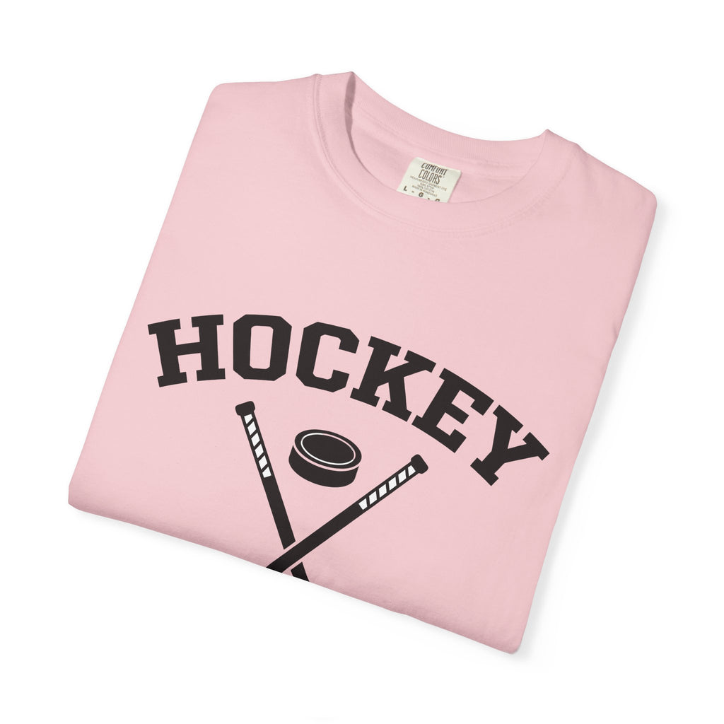 Hockey Sticks Puck Shirt Hockey Sport Gift Women Thick Tee Hockey Gear T-Shirt Hockey Fan Bold Tshirt Athletic Graphic Classic Contest
