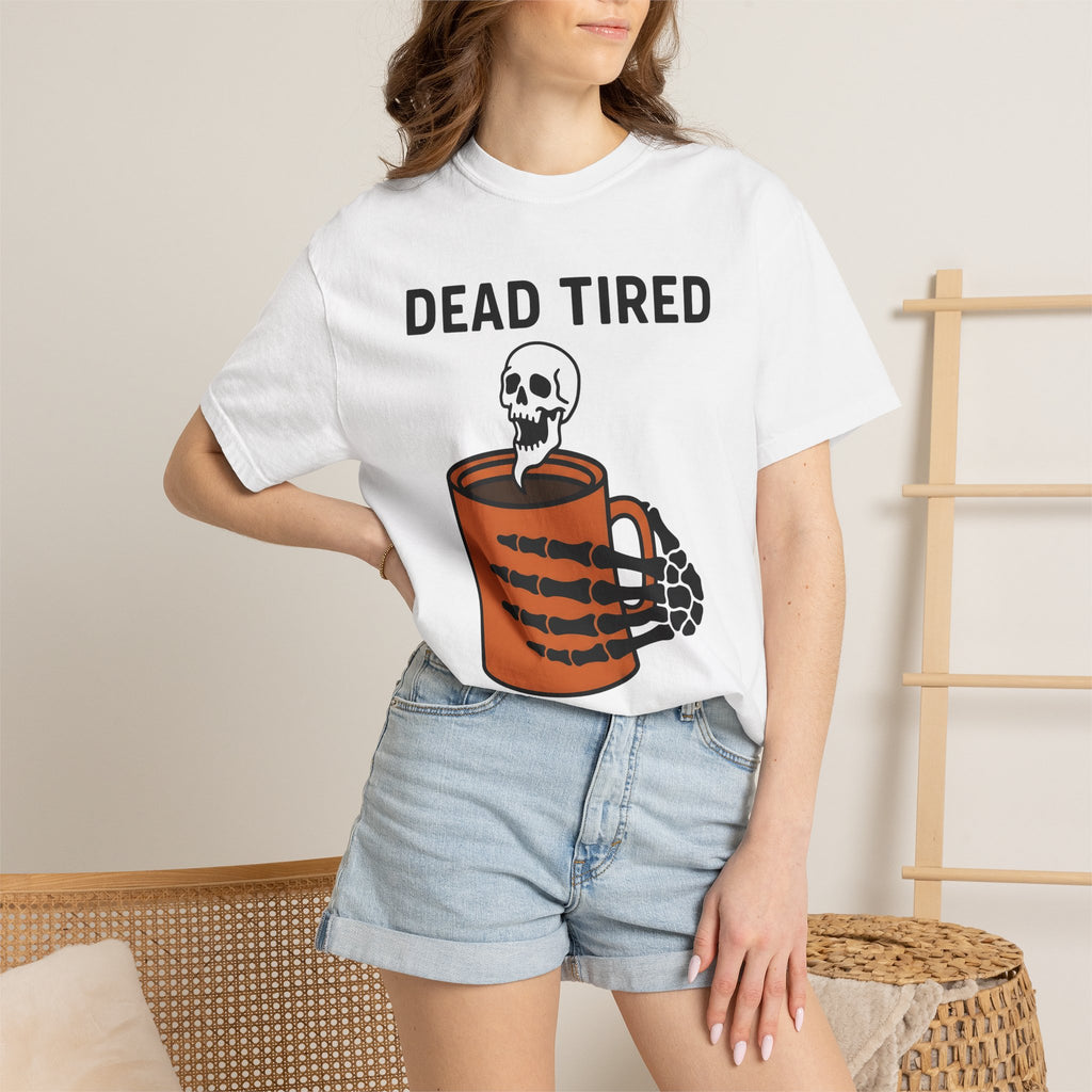 Skeleton Coffee Cup Shirt Coffee Party Gift Women Animated Tee Coffee Mug T-Shirt Coffee Fan Cartoon Tshirt Party Graphic Strong Skull Face