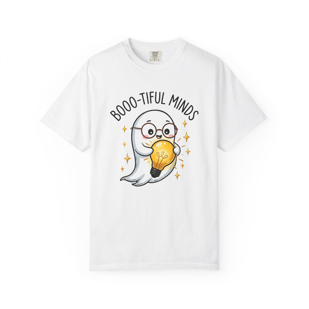 Spooky Specs Shirt Teachers Harvest Gift Women Chibi Tee Eyeglasses T-Shirt Educator Enthusiast Cartoon Tshirt Autumn Graphic Animation Bulb