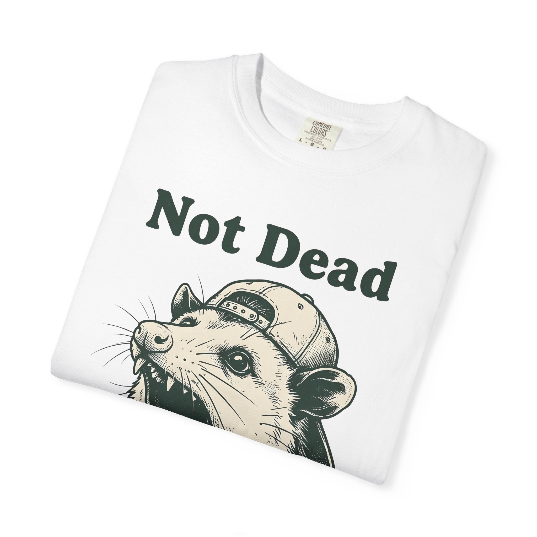 Possum Cap Shirt Funny Creatures Gift Women Illustration Tee Opossum T-Shirt Humor Fan Graphic Tshirt Animal Graphic Art Print Sporty Hat