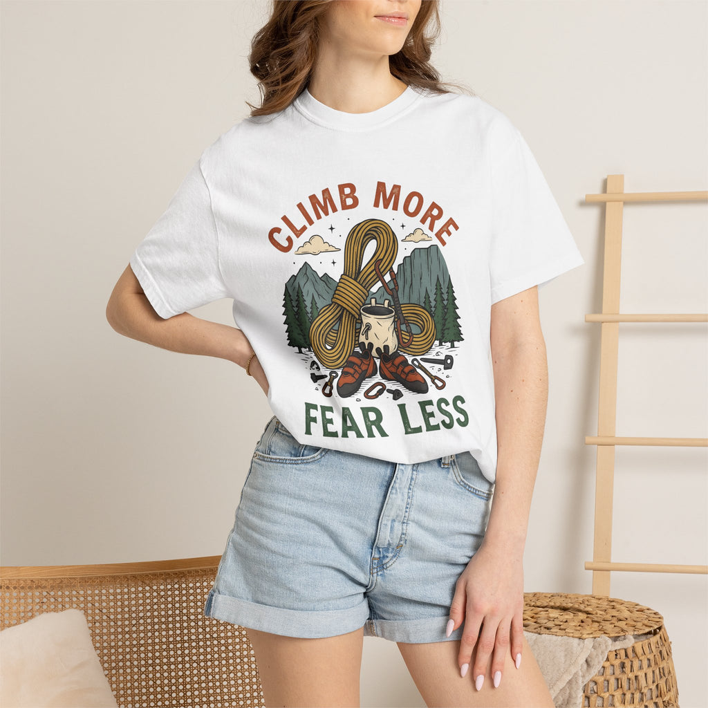Mountaineering Gear Shirt Climbing Nature Gift Women Travel Tee Climbing Equipment T-Shirt Mountaineer Enthusiast Adventure Tshirt