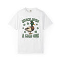 Duck Hat Shirt St Patrick's Day Comedy Gift Women Nostalgic Tee Duckbill T-Shirt Shamrock Fan Retro Tshirt Humor Graphic Outline Four Leaf